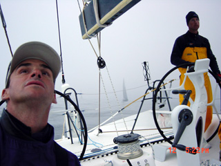 Sailing with Zephyrus behind us after 4 hours